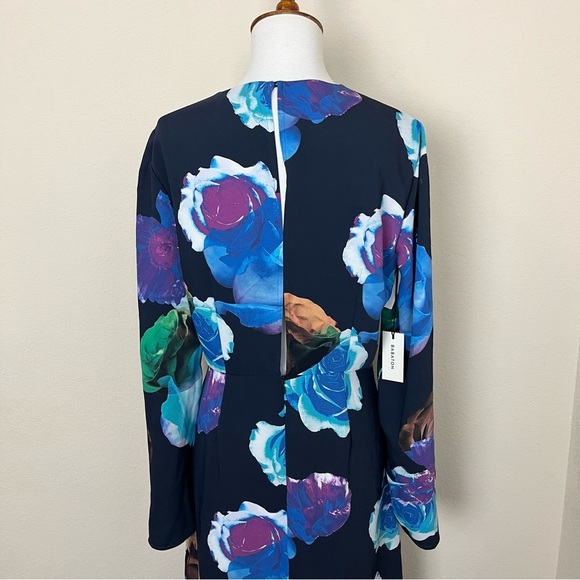 Aritzia Babaton Maxwell Midi Dress in Blue Floral - Picture 9 of 13